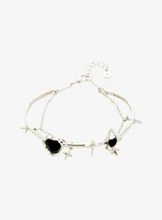 Cosmic Aura Star Heart Bangle Bracelet