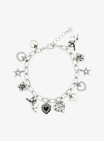 Sweet Society Heart Cherub Charm Bracelet