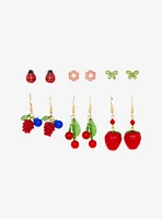 Sweet Society Fruit Butterfly Earring Set