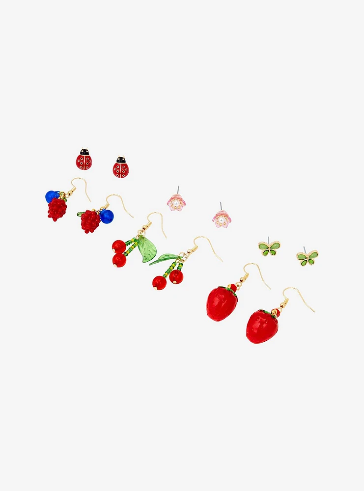 Sweet Society Fruit Butterfly Earring Set