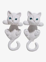 Sweet Society White Cat Front/Back Earrings