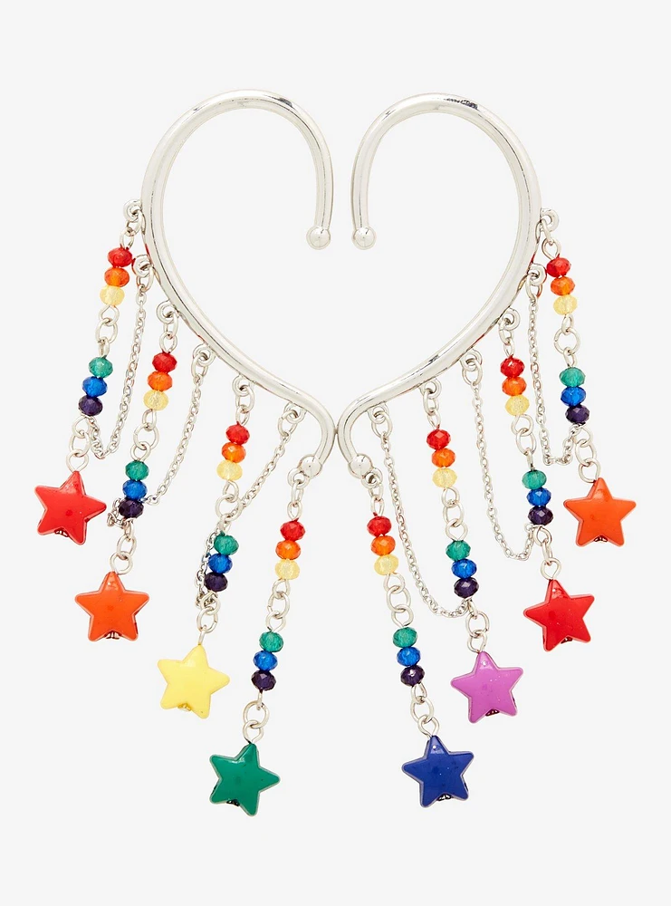 Sweet Society Rainbow Star Ear Cuff Set