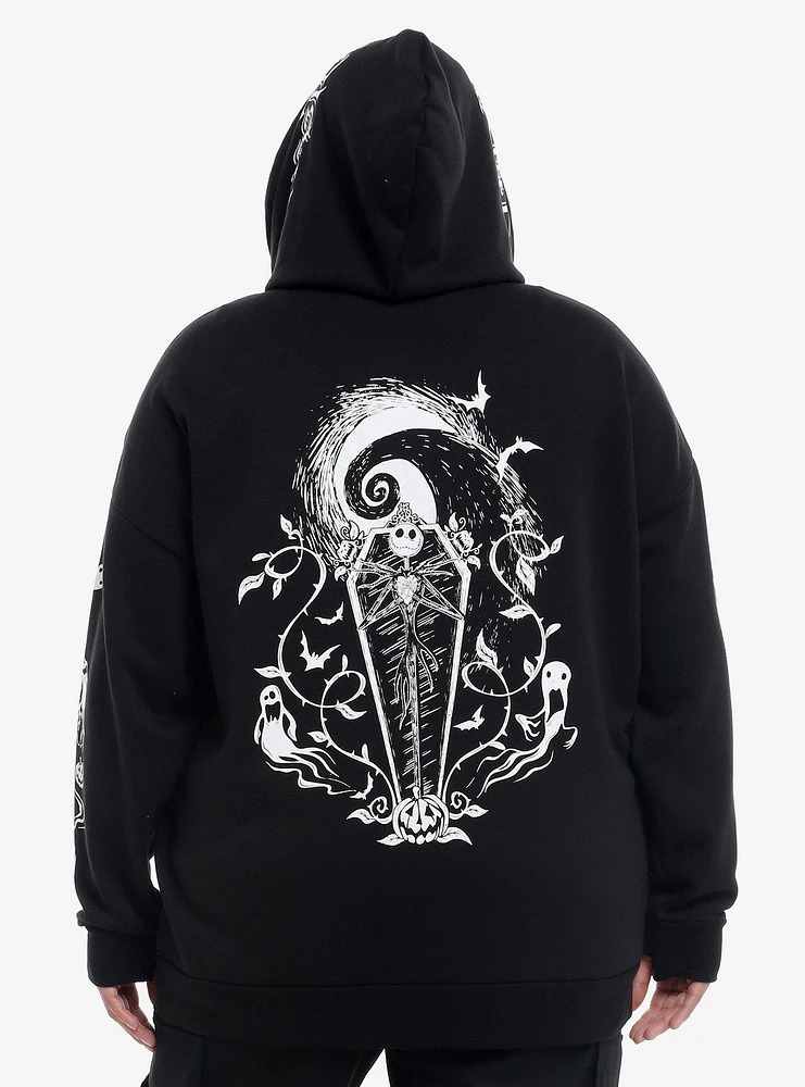 Her Universe The Nightmare Before Christmas Patches Girls Hoodie Plus