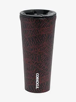 Corkcicle Marvel Logo Allover Print Travel Cup