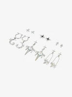 Social Collision Star Drip Moon Earring Set