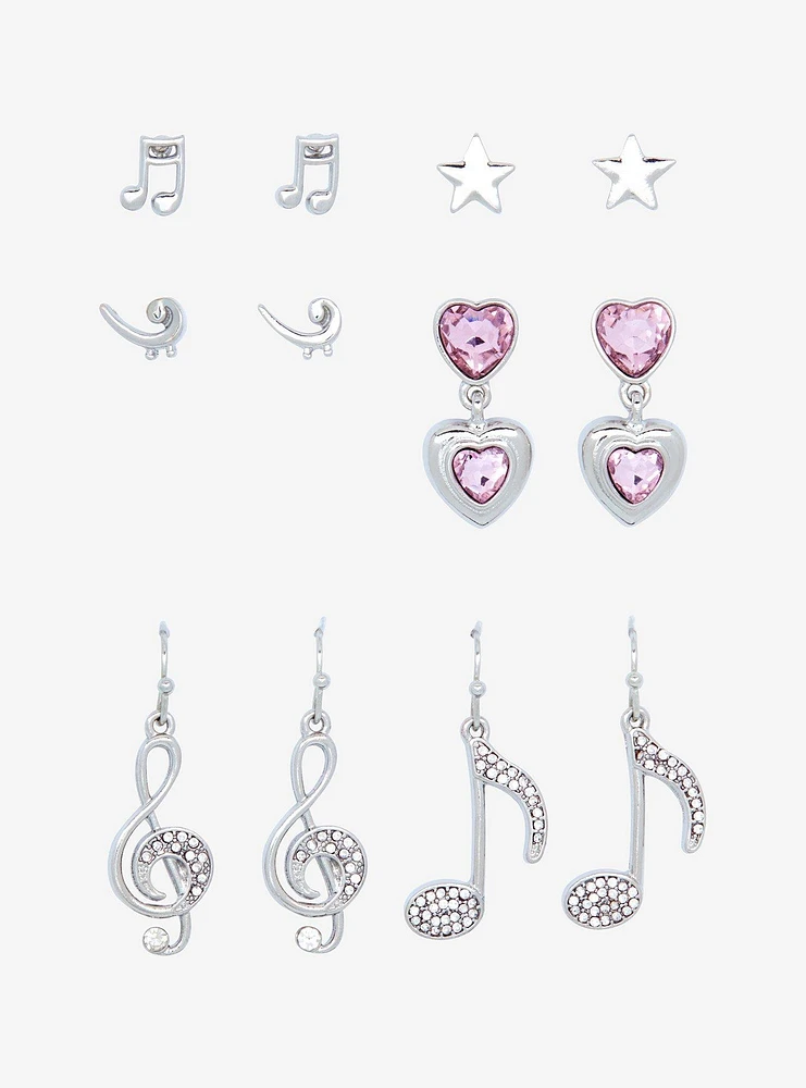 Sweet Society Musical Note Bling Earring Set