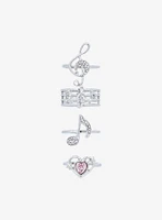 Sweet Society Musical Note Heart Ring Set