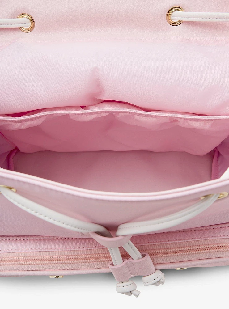 Kawaii Pink Heart Pin Collector Backpack