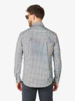 Discoballer Long Sleeve Button-Up Shirt