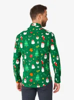 Festivity Green Long Sleeve Button-Up Shirt