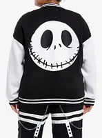 Her Universe The Nightmare Before Christmas Characters Girls Oversized Varsity Jacket Plus