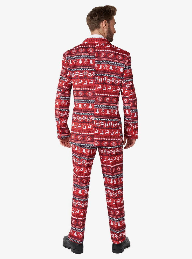 Nordic Pixel Red Suit