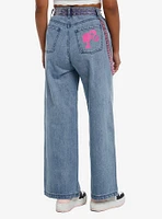 Barbie Y2K Star Wide Leg Jeans With Belt & Chain