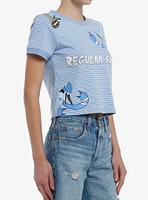 Regular Show Mordecai & Rigby Stripe Girls Baby T-Shirt