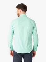 Magic Mint Long Sleeve Button-Up Shirt