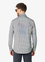 Discoballer Long Sleeve Button-Up Shirt