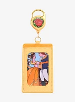 Disney Beauty and the Beast Stained Glass Belle & Adam Retractable Lanyard - BoxLunch Exclusive