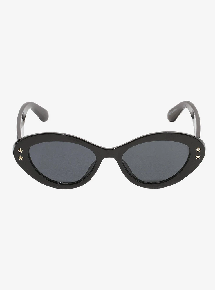 Star Stud Round Cat Eye Sunglasses