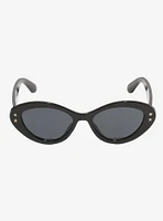 Star Stud Round Cat Eye Sunglasses