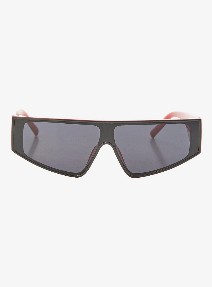 Black & Red Sporty Sunglasses