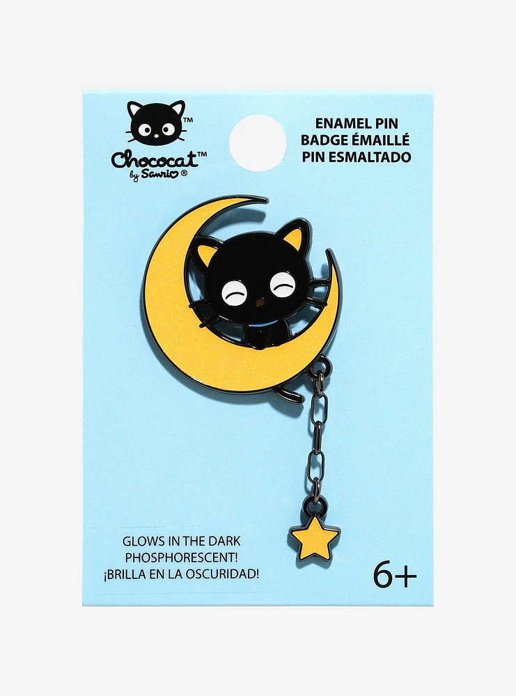 Loungefly Chococat Glow-In-The-Dark Moon Enamel Pin