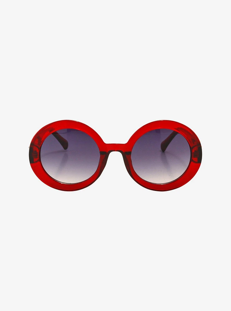 Red Round Sunglasses