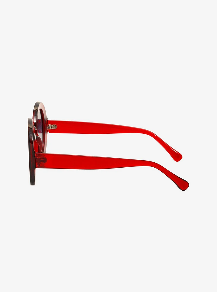 Red Round Sunglasses