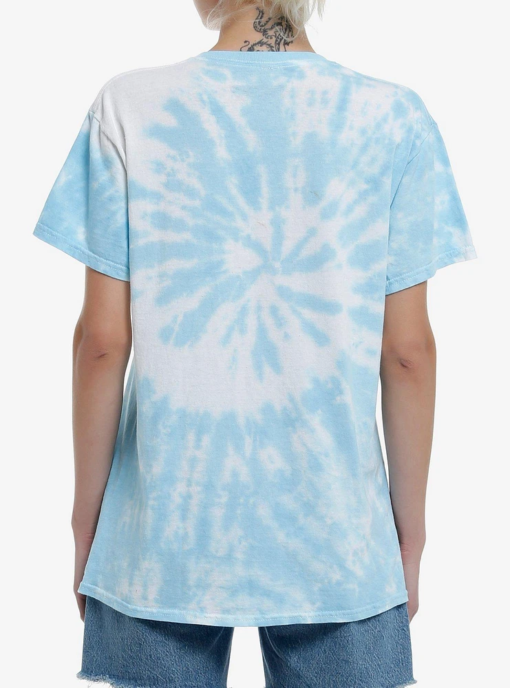 Hatsune Miku Blue Tie-Dye Boyfriend Fit Girls T-Shirt