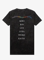 Hatsune Miku Virtual Singer Tour Dark Wash Boyfriend Fit Girls T-Shirt