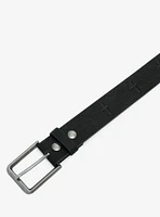 Black Debossed Cross Belt