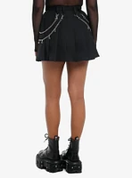 Star Chain Hardware Pleated Skirt