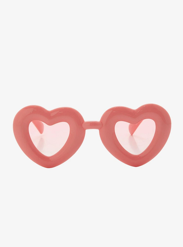 Pink Heart Sunglasses