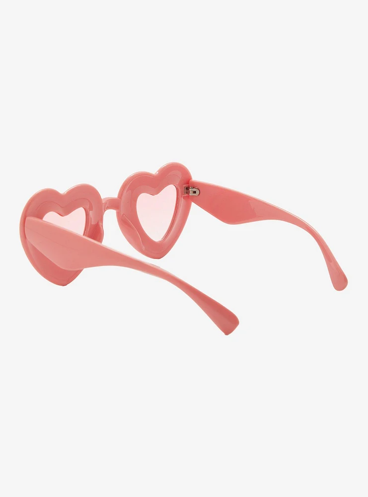 Pink Heart Sunglasses