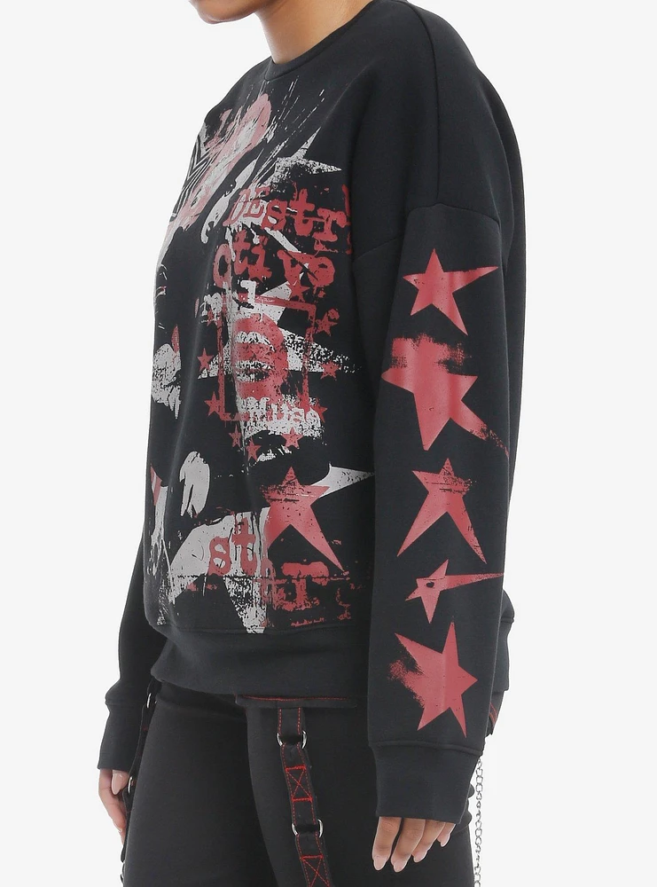 Social Collision Punk Star Girls Sweatshirt