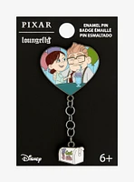 Loungefly Disney Pixar Up Carl & Ellie Heart Enamel Pin