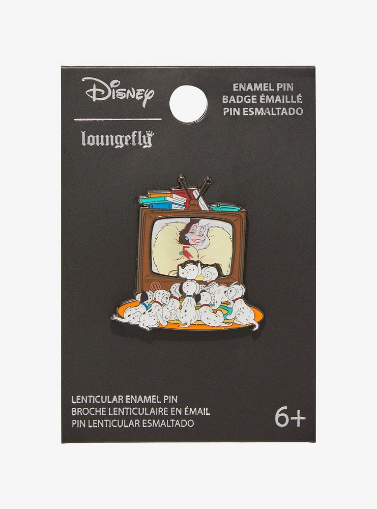 Loungefly Disney 101 Dalmatians Cruella Lenticular Enamel Pin