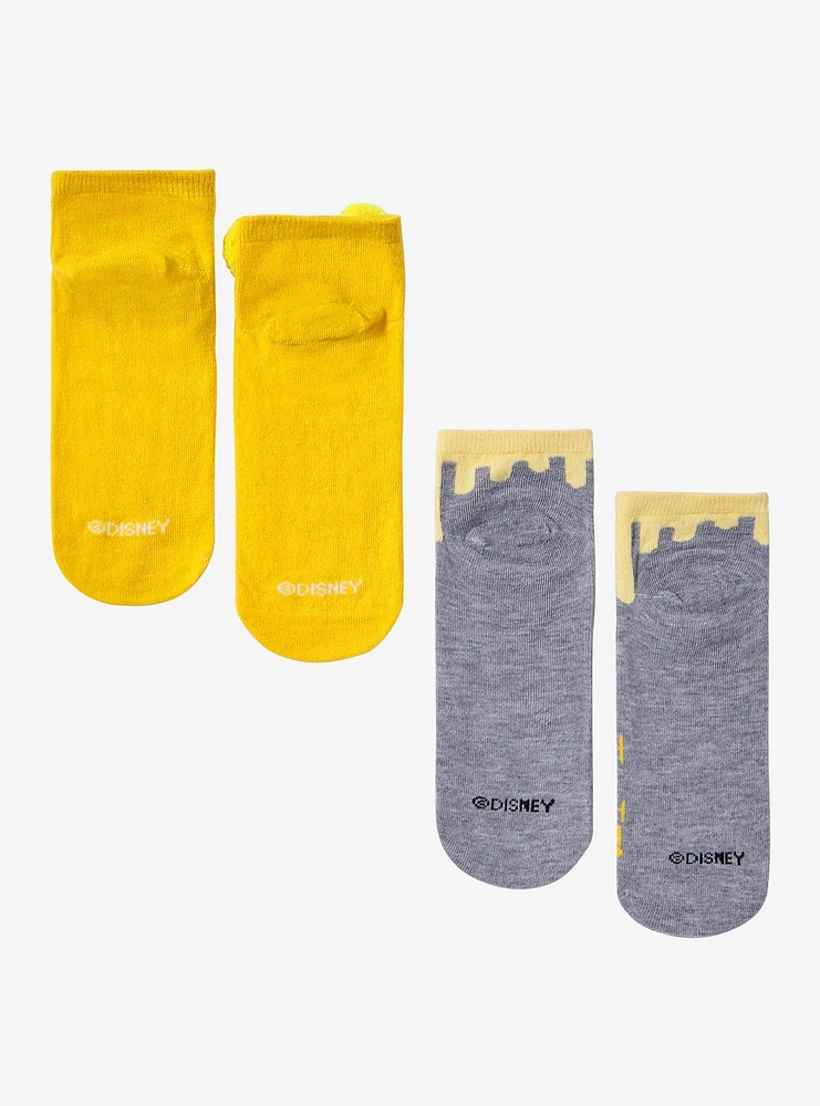 Disney Winnie The Pooh Quotes No-Show Socks 2 Pair