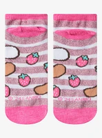 Cinnamoroll & Cappuccino Strawberries No-Show Socks