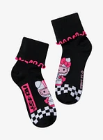 Hello Kitty Racing Bow Ankle Socks