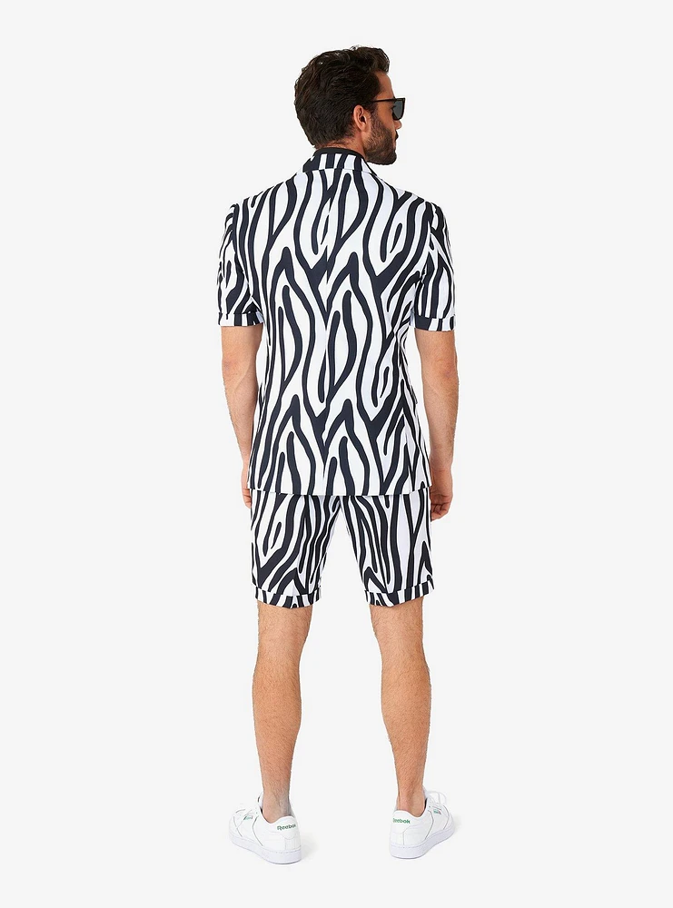 Zazzy Zebra Summer Short Suit