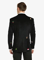 Christmas Icons Black Blazer