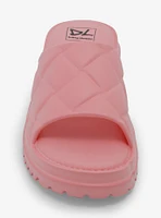 Dirty Laundry Pink Foam Chunky Sandals