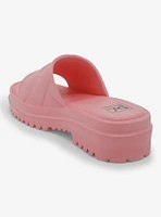 Dirty Laundry Pink Foam Chunky Sandals