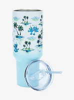 Disney Lilo & Stitch Island Stitch Allover Straw Tumbler with Handle