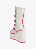 My Melody X YRU White & Pink Dune Platform Boots