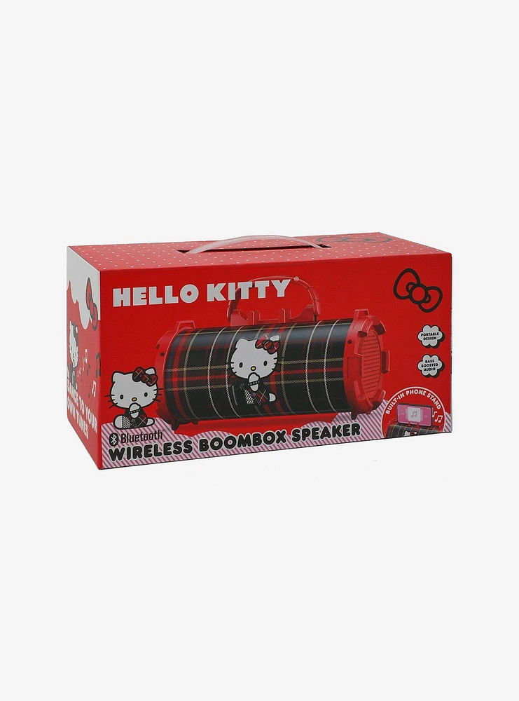 Hello Kitty Punk Plaid Wireless Boombox Speaker