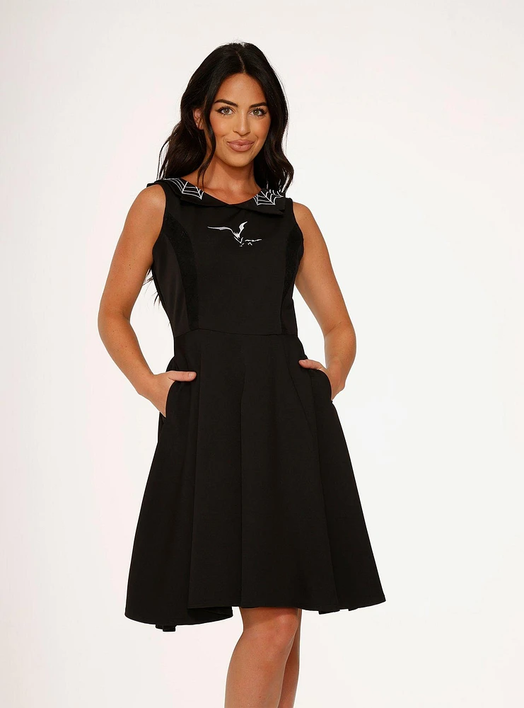 Black Bat Spider Dress