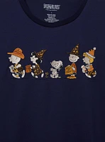 Peanuts Charlie Brown and Friends Trick-or-Treat Embroidered Women's Plus T-Shirt — BoxLunch Exclusive