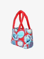 Disney Stitch Chibi Face Puffy Tote Bag