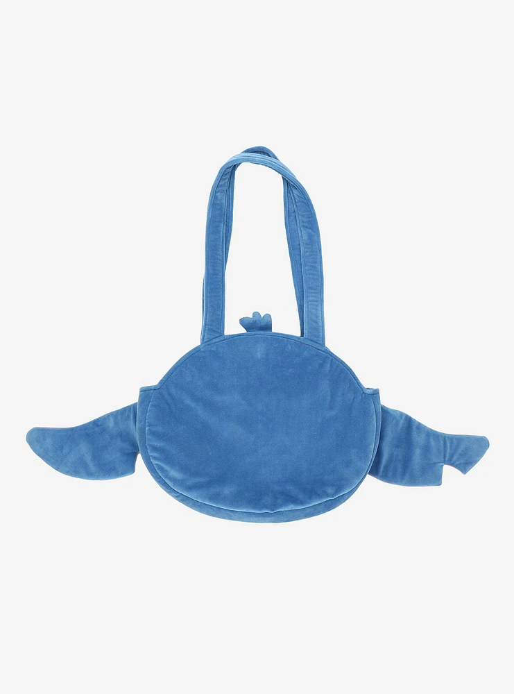 Disney Stitch Face Plush Tote Bag